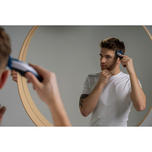 Plaukų kirpimo mašinėlė Wahl Color Pro Cordless Combo, mėlyna/balta