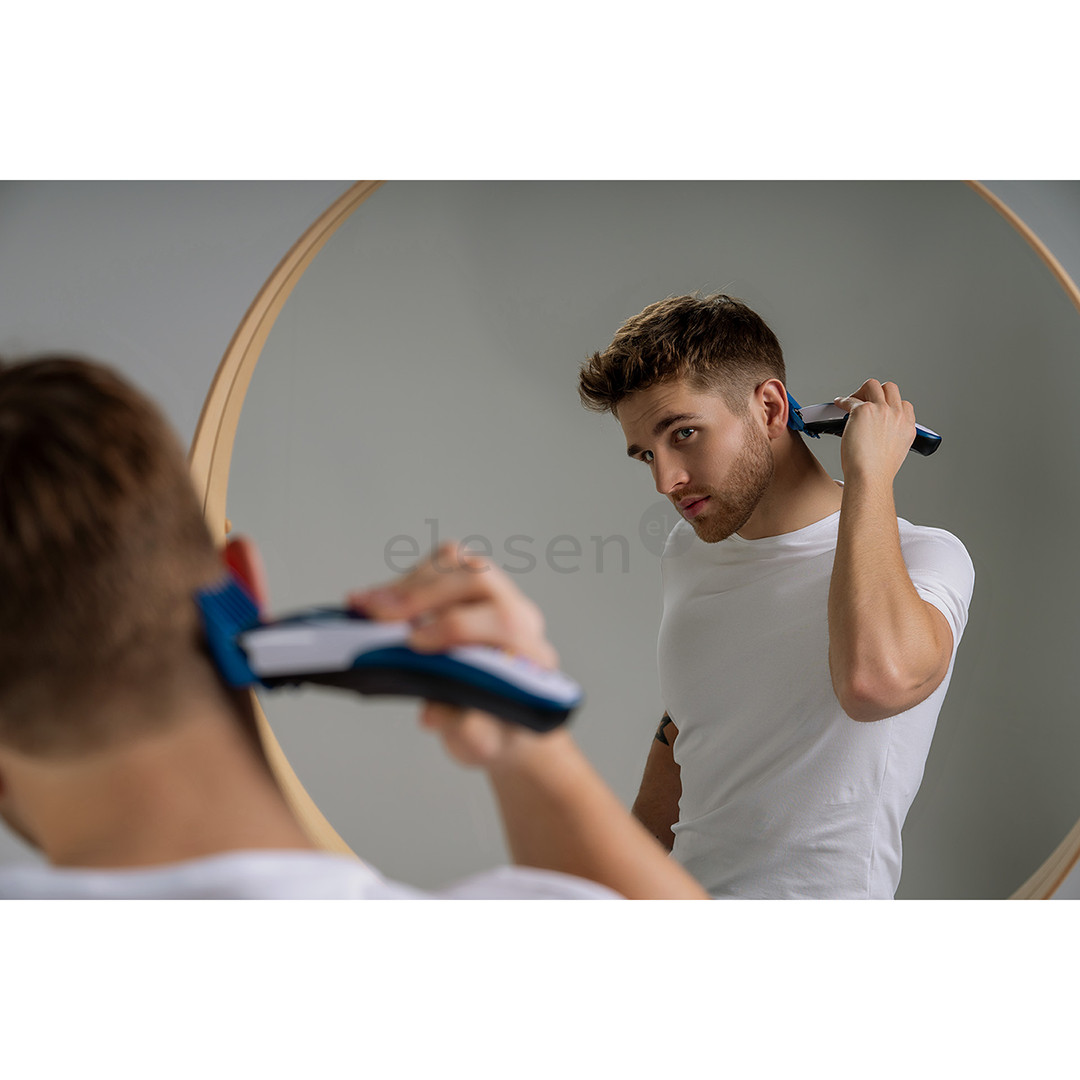 Plaukų kirpimo mašinėlė Wahl Color Pro Cordless Combo, mėlyna/balta