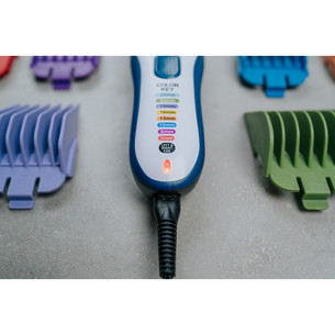 Plaukų kirpimo mašinėlė Wahl Color Pro Cordless Combo, mėlyna/balta