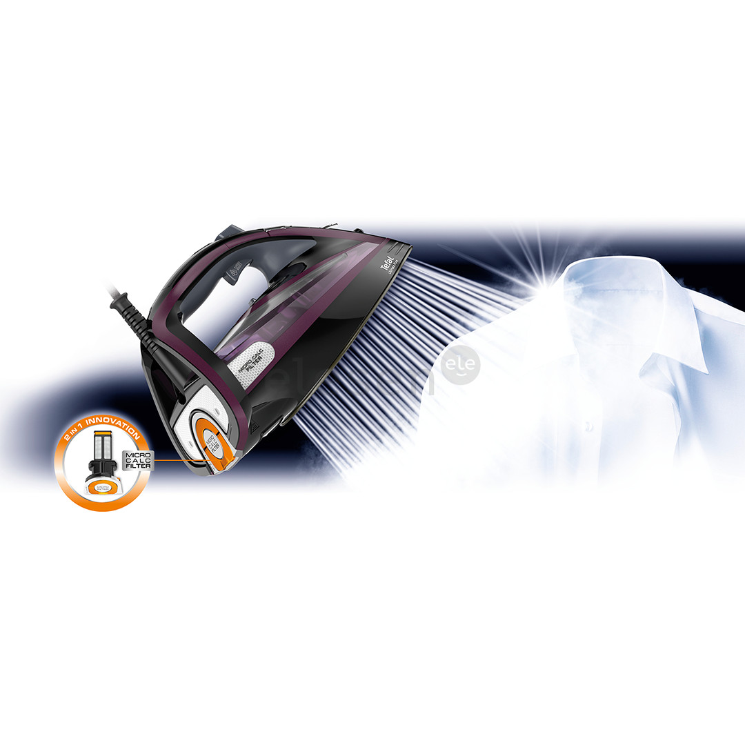 Tefal Ultimate Pure 3, 3000 W, violetinis - Garinis lygintuvas