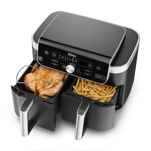 Ninja DualZone XL, 9.5 L, 2470 W, black - Air fryer with smart thermometer