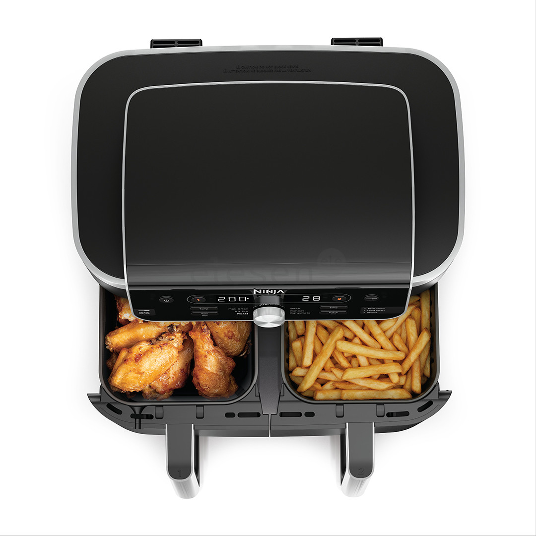 Ninja DualZone XL, 9.5 L, 2470 W, black - Air fryer with smart thermometer