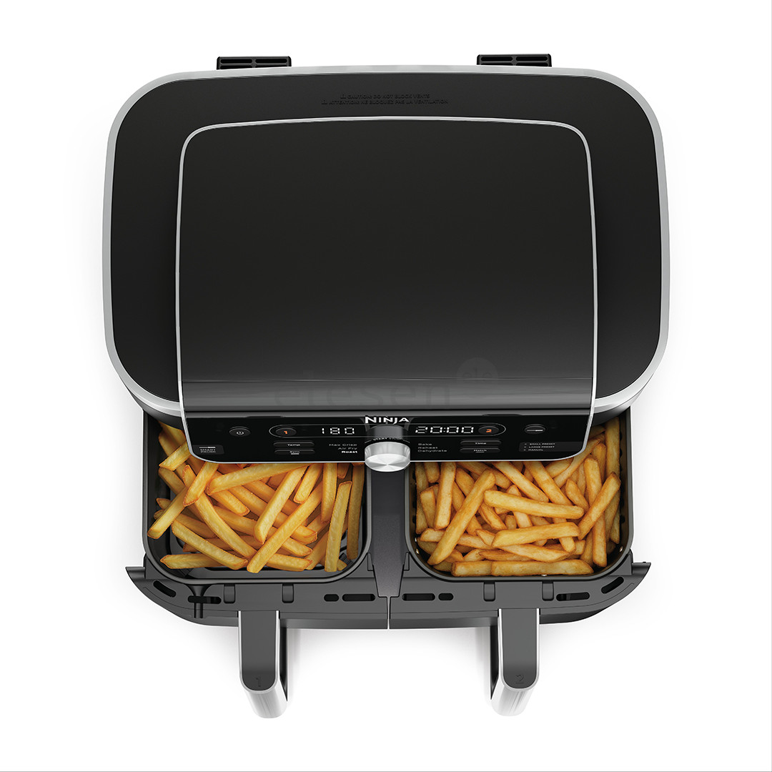 Ninja DualZone XL, 9.5 L, 2470 W, black - Air fryer with smart thermometer