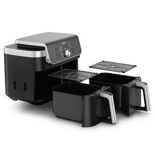 Ninja DualZone XL, 9.5 L, 2470 W, black - Air fryer with smart thermometer