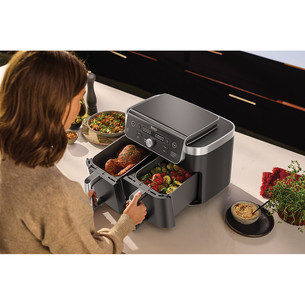 Ninja DualZone XL, 9.5 L, 2470 W, black - Air fryer with smart thermometer