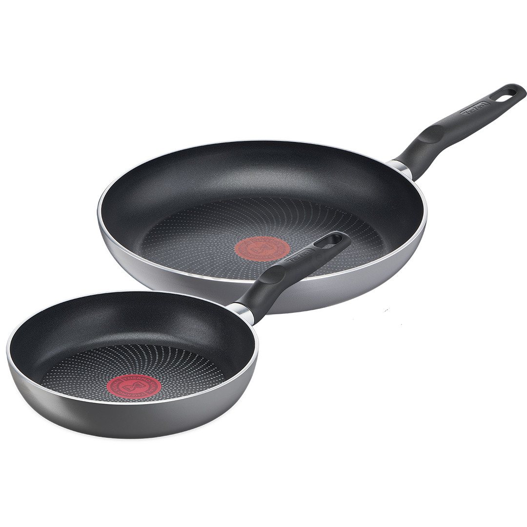 Tefal Super Start, 20/26 cm, 2 pc set, grey - Frypan set C2739053