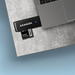 AXAGON CRE-S2N, USB-A, juodas - Kortelių skaitytuvas