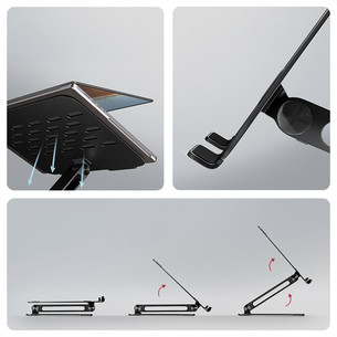 Axagon STND-LQB, 10''-16'', black - Notebook stand