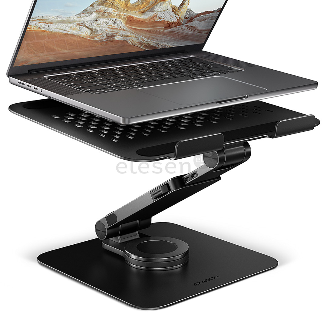 Axagon STND-LRB, 10''-16'', 360°, black - Notebook stand STND-LRB