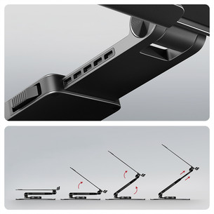 Axagon STND-LRB, 10''-16'', 360°, black - Notebook stand