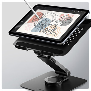 Axagon STND-LRB, 10''-16'', 360°, black - Notebook stand