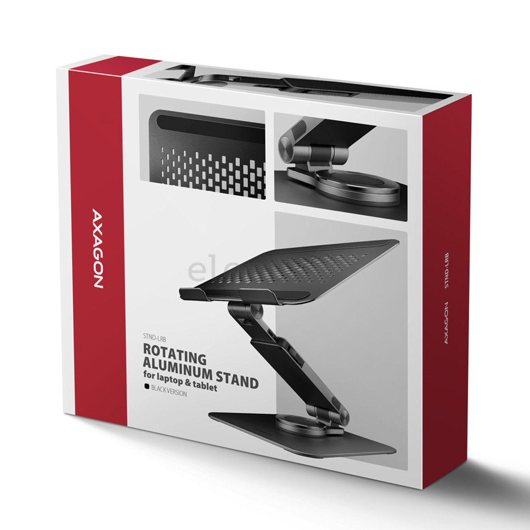 Axagon STND-LRB, 10''-16'', 360°, black - Notebook stand