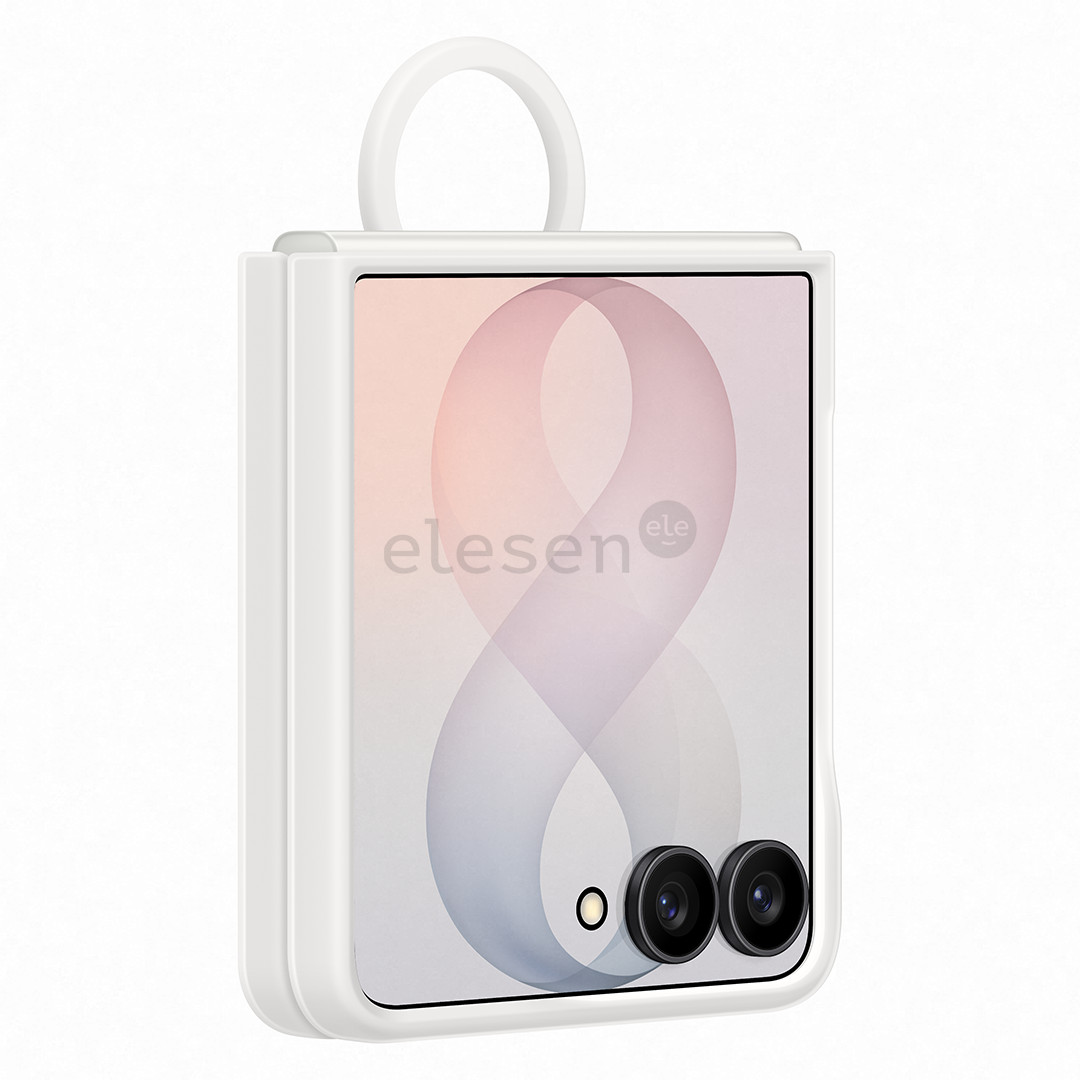 Samsung Silicone Ring Magnet Case, Galaxy Flip8, cream - Case