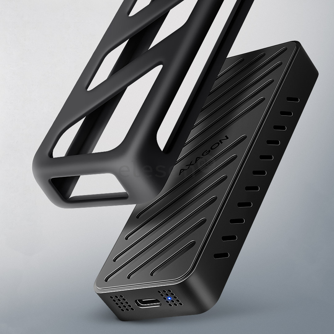 Axagon EEM2-20G, USB-C, 20Gbps, M.2 NVMe, black - SSD Case