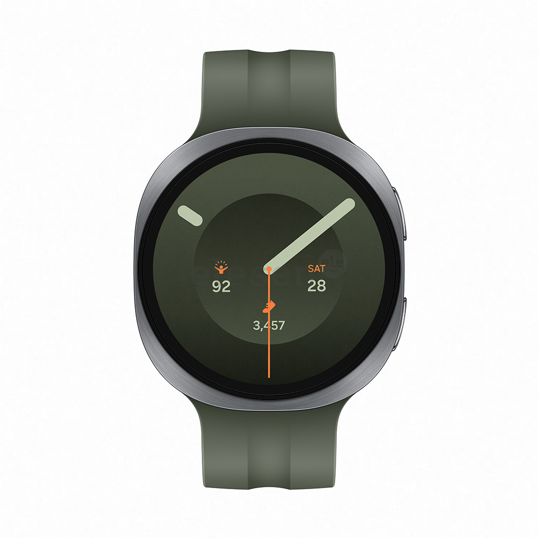 Samsung Galaxy Watch9, 44 mm, LTE, silver/green - Smartwatch SM-L355FZSAEUE