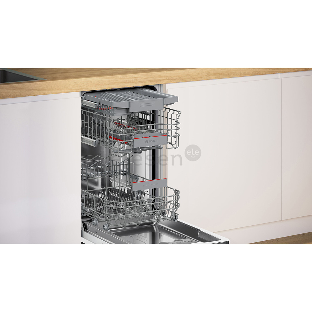Bosch, 4 Series, 10 komplektų talpa - Įmontuojama indaplovė