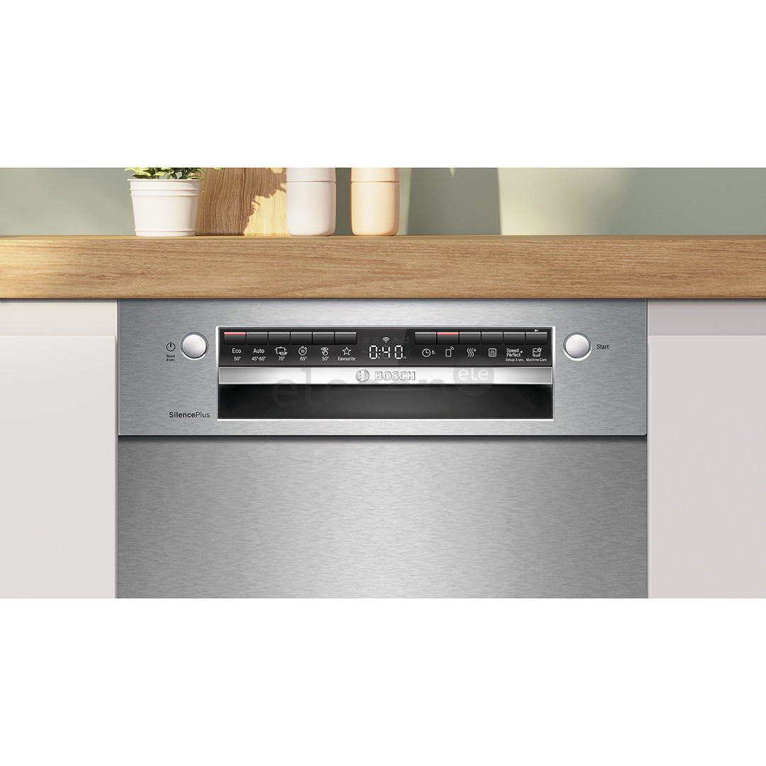 Bosch, 4 Series, 10 komplektų talpa - Įmontuojama indaplovė