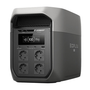 EcoFlow Delta 3 Max, 2048 Wh, 2400 W, juodas/pilkas - Maitinimo šaltinis