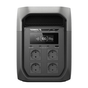 EcoFlow Delta 3 Max, 2048 Wh, 2400 W, juodas/pilkas - Maitinimo šaltinis