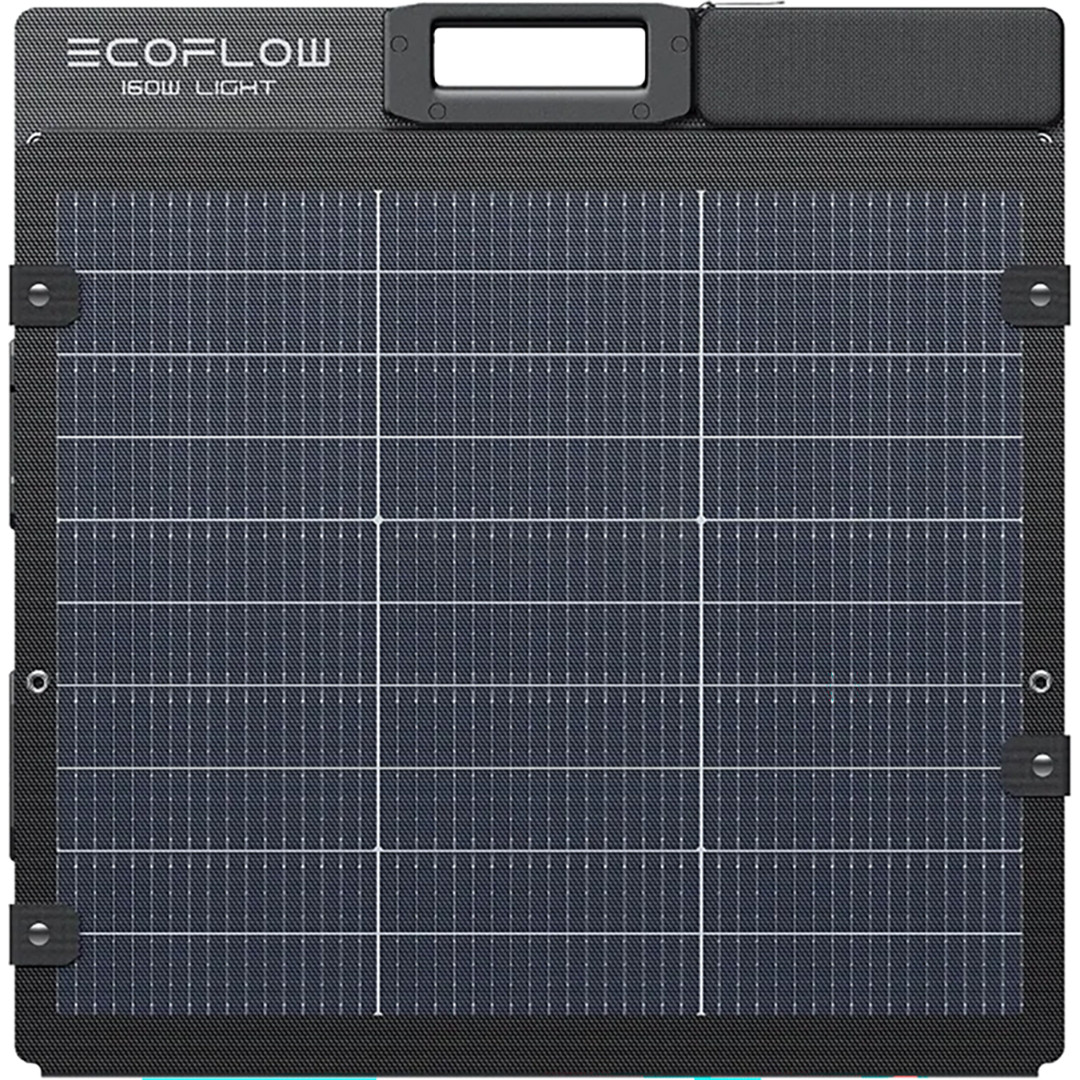 EcoFlow Solar Panel, 160 W, juoda - Nešiojama saulės baterija