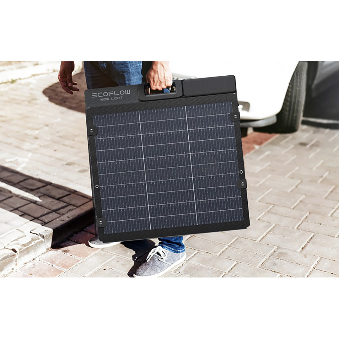 EcoFlow Solar Panel, 160 W, juoda - Nešiojama saulės baterija