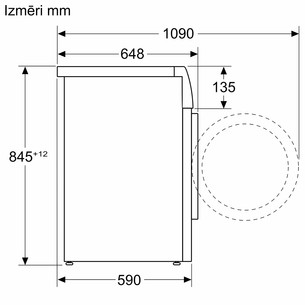 Bosch, 8 Series, i-Dos, 11 kg, gylis 59 cm, 1600 aps./min. - Skalbimo mašina