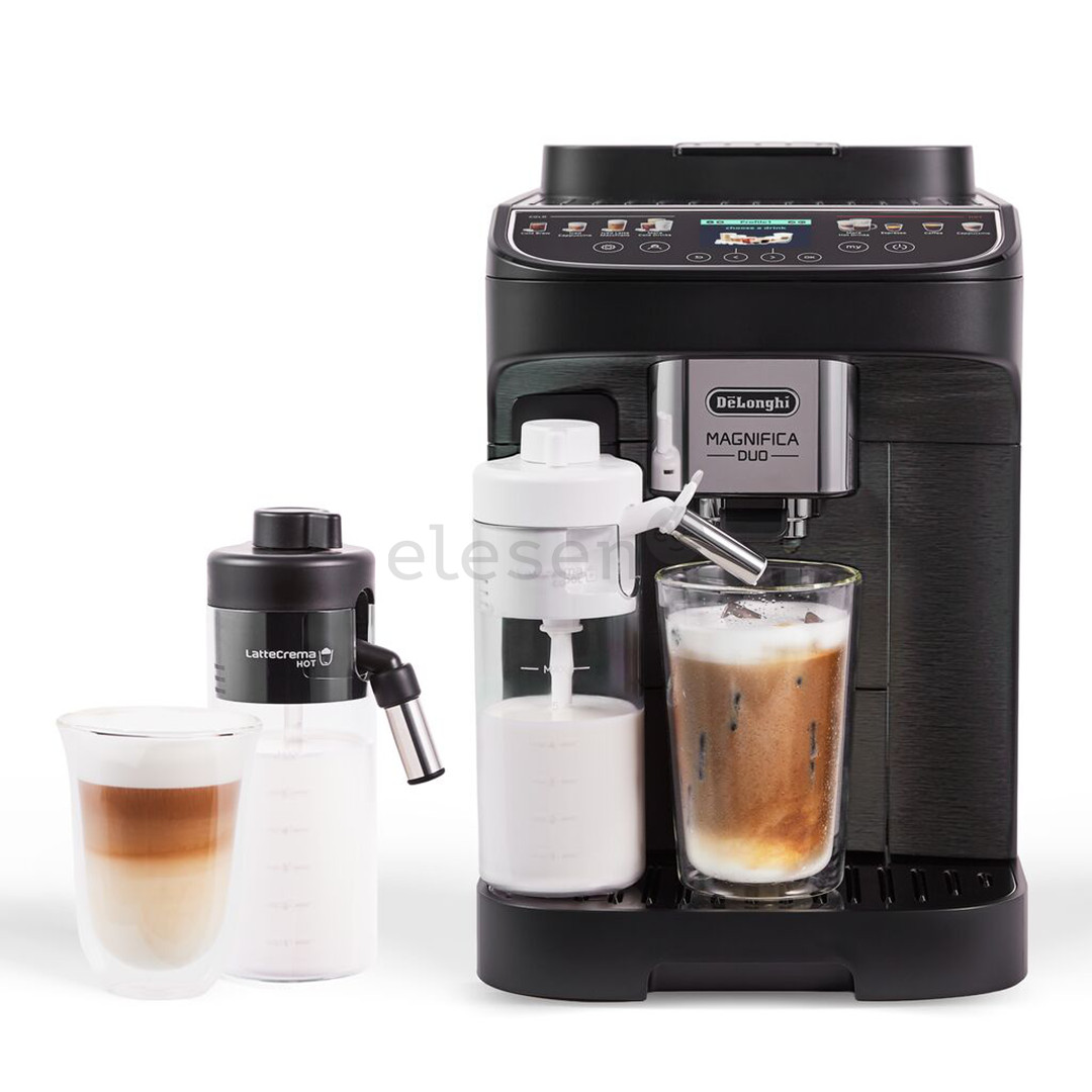 DeLonghi Magnifica Duo, juodas - Kavos aparatas