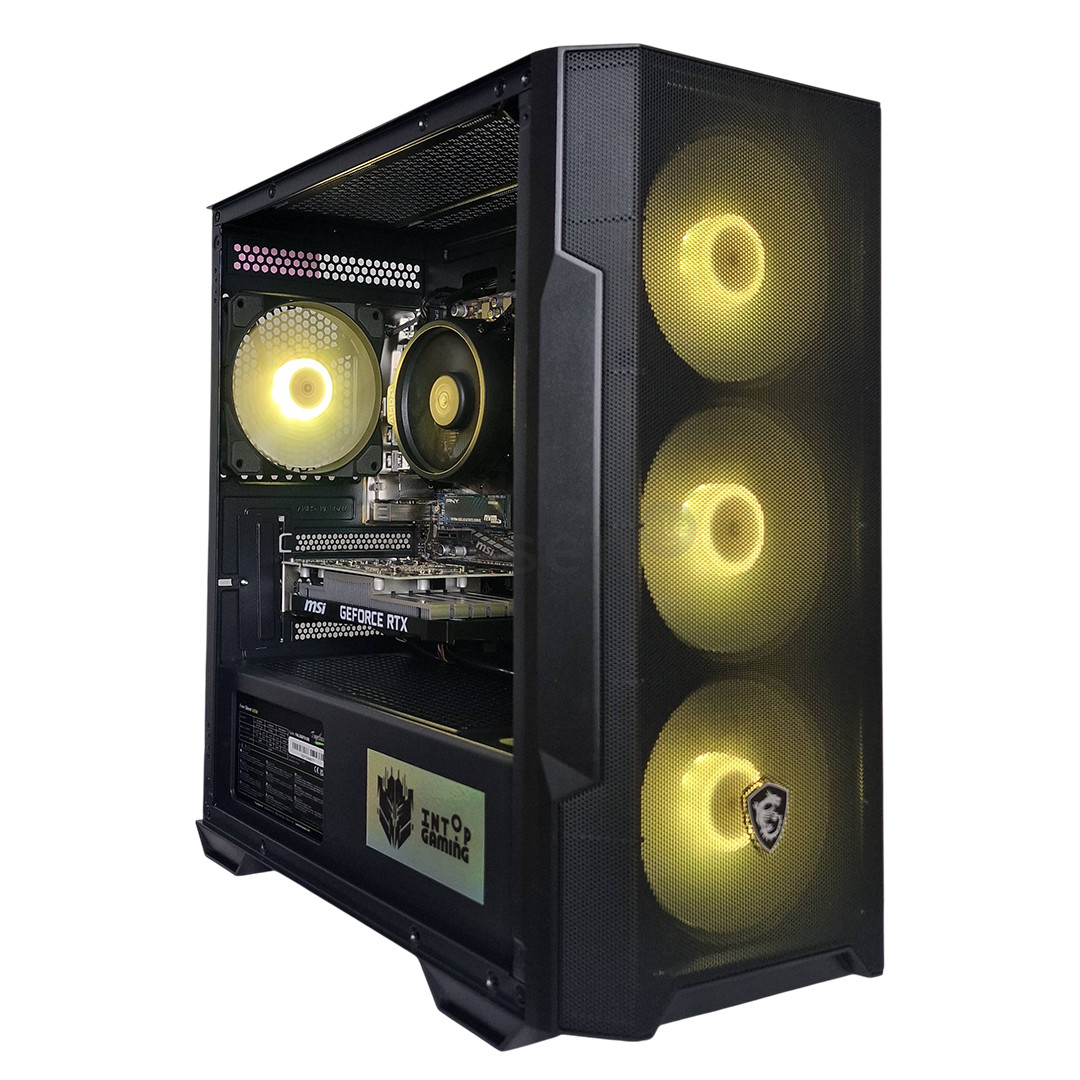 Intop Gaming R5, Ryzen 5, 16 GB, 500 GB, RTX 3050, black - Desktop PC ER238438
