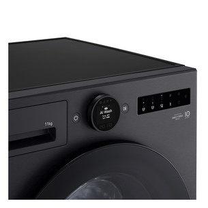 LG TurboWash 360˚, 11 kg, gylis 55 cm, 1400 aps./min., matinė juoda - Skalbimo mašina