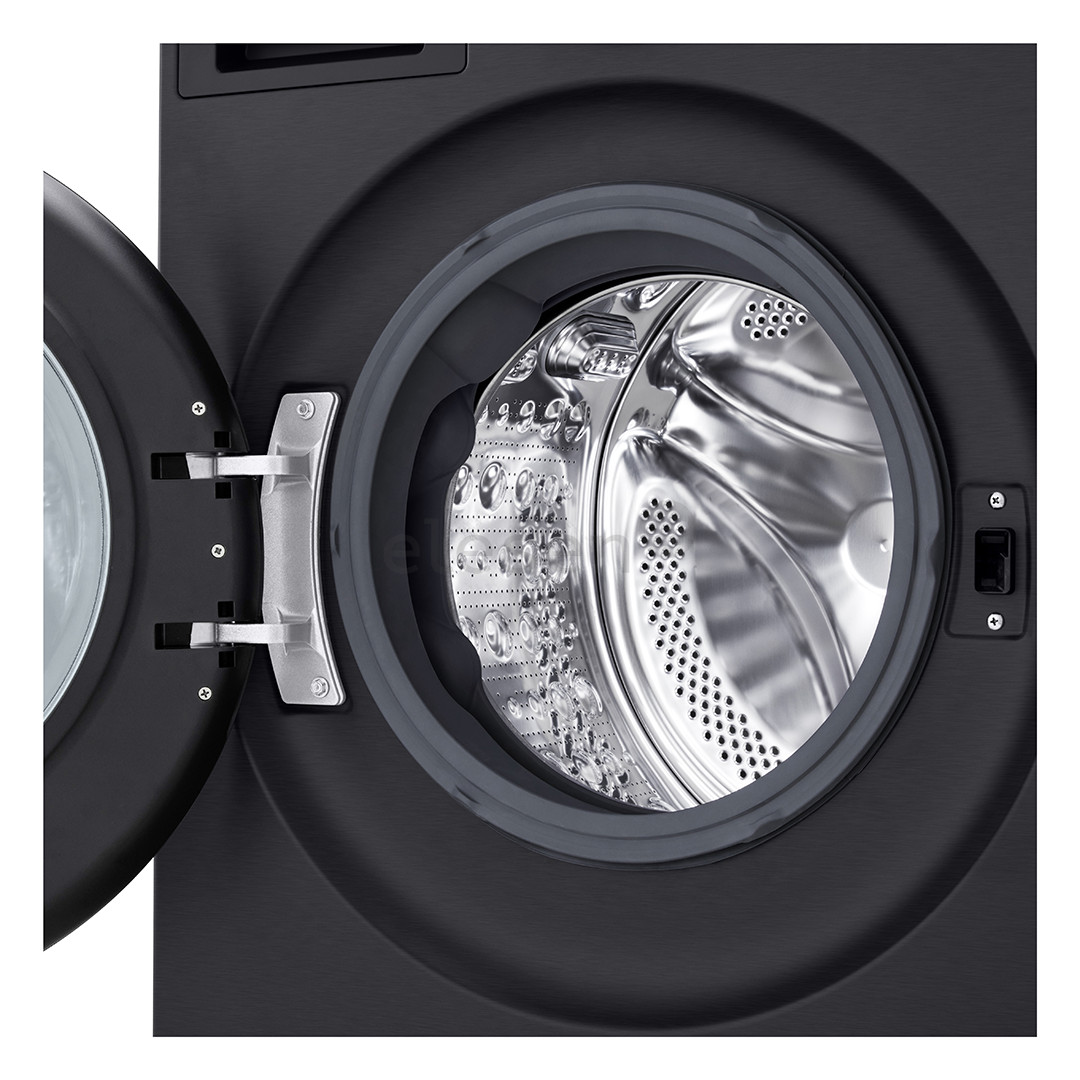 LG TurboWash 360˚, 11 kg, gylis 55 cm, 1400 aps./min., matinė juoda - Skalbimo mašina