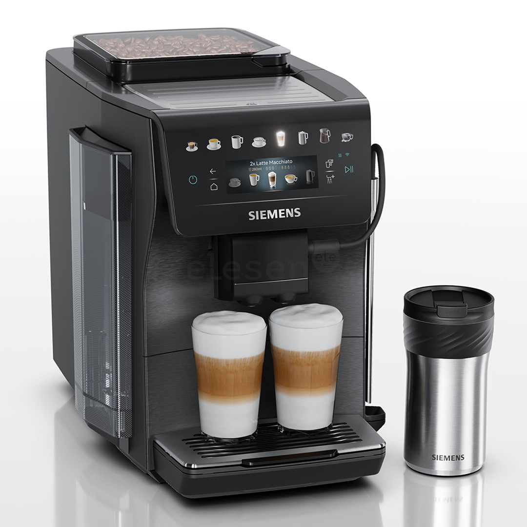 Siemens EQ600 iAroma, tamsaus nerūdijančio plieno - Kavos aparatas TP607ET5