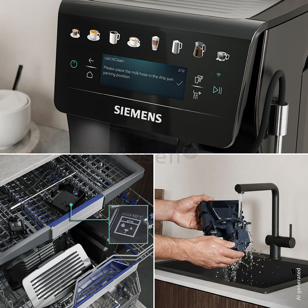 Siemens EQ600 iAroma, tamsaus nerūdijančio plieno - Kavos aparatas