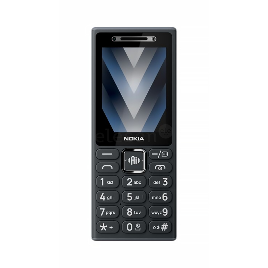 Nokia 200 4G, Dual SIM, juodas - Mobilusis telefonas 1GF043FPA1L03