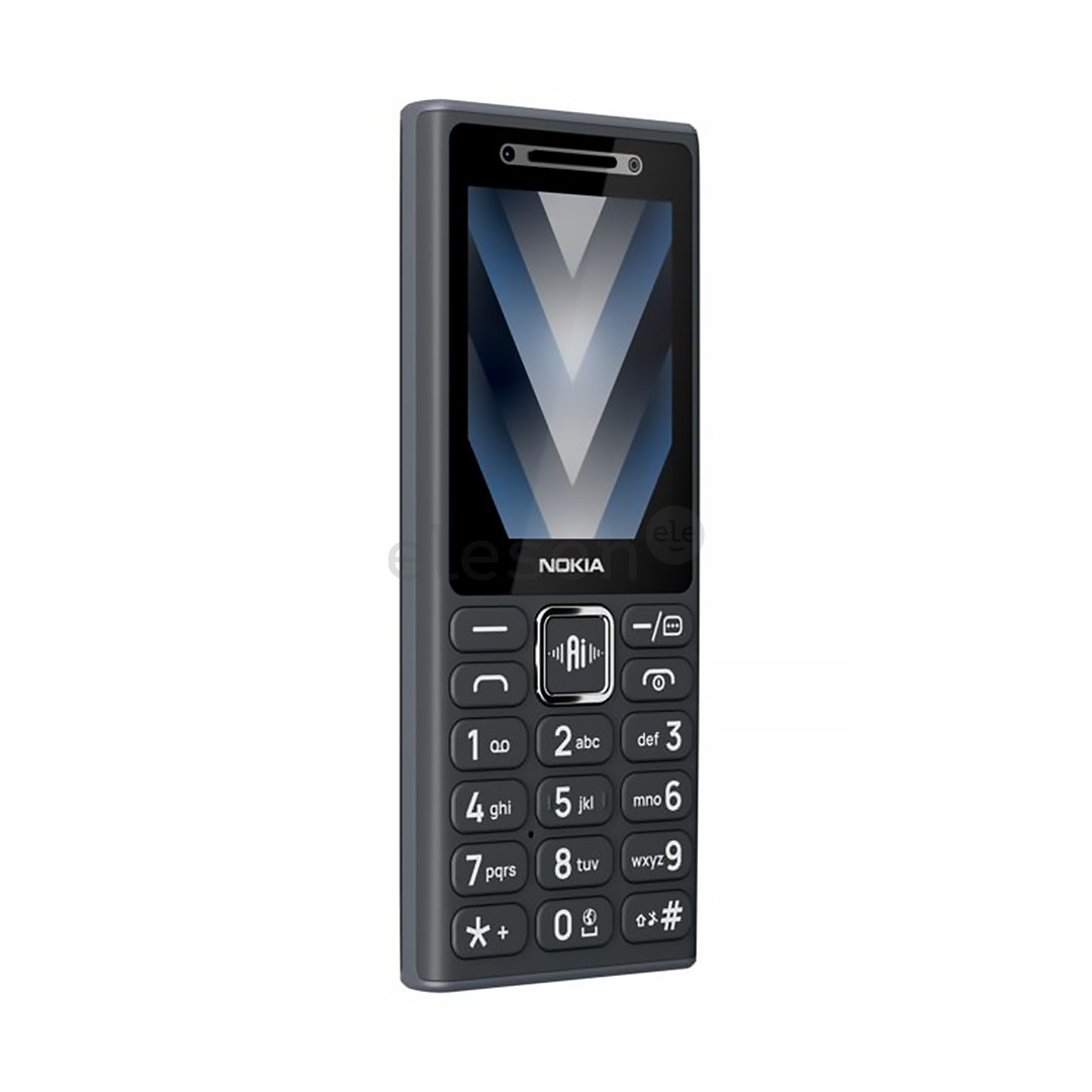 Nokia 200 4G, Dual SIM, juodas - Mobilusis telefonas