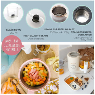 Béaba Babycook Neo®, 6 viename, smėlio spalvos - Kūdikių maisto ruošimo prietaisas