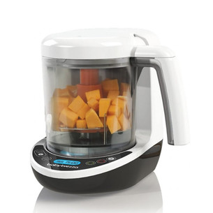 Baby Brezza One Step Deluxe, белый/черный - Прибор для приготовления детского питания ONE.STEP.DELUXE