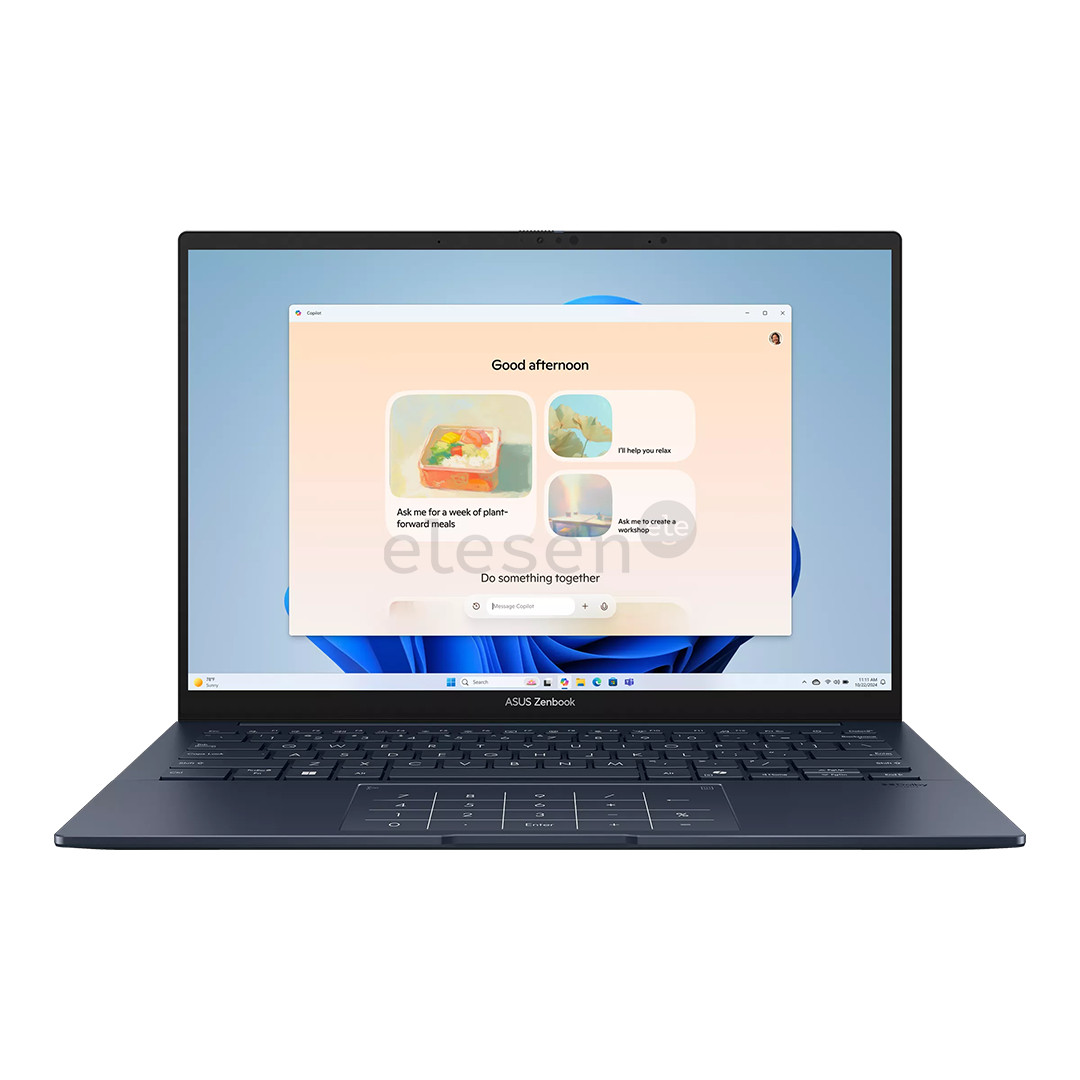 Asus Zenbook 14 UX3405, 14'', 3K, OLED, 120 Hz, Ultra 7, 32 GB, 1 TB, ENG, tamsiai mėlynas - Nešiojamasis kompiuteris UX3405CA-SU1294W