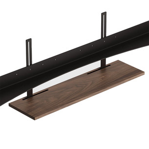 JALG Walnut Shelving Plate, dark brown - TV stand accessory