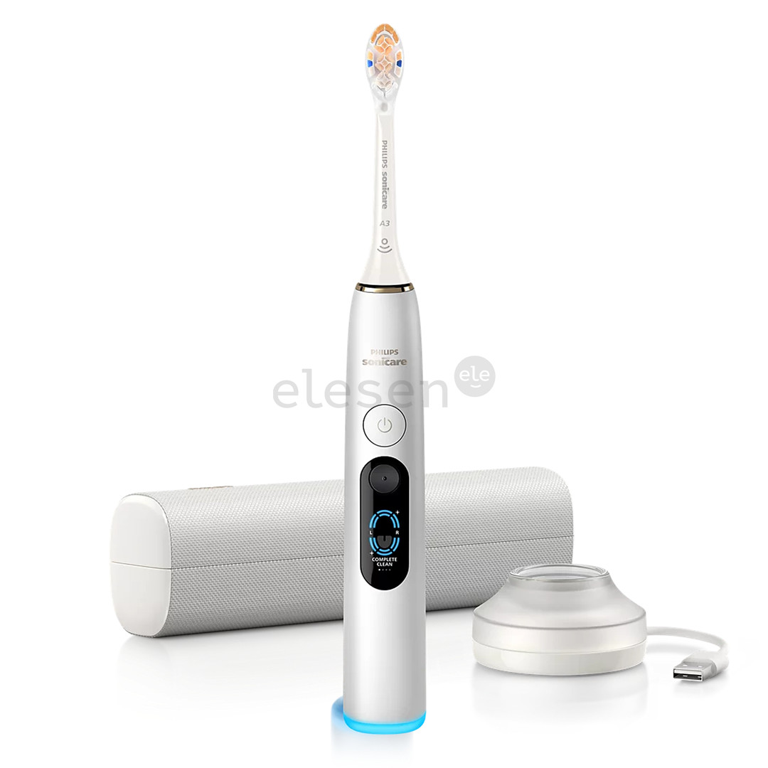 Philips Sonicare DiamondClean 9000, серебристый/белый - Электрическая зубная щетка
