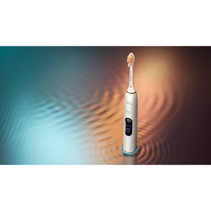 Philips Sonicare DiamondClean 9000, серебристый/белый - Электрическая зубная щетка