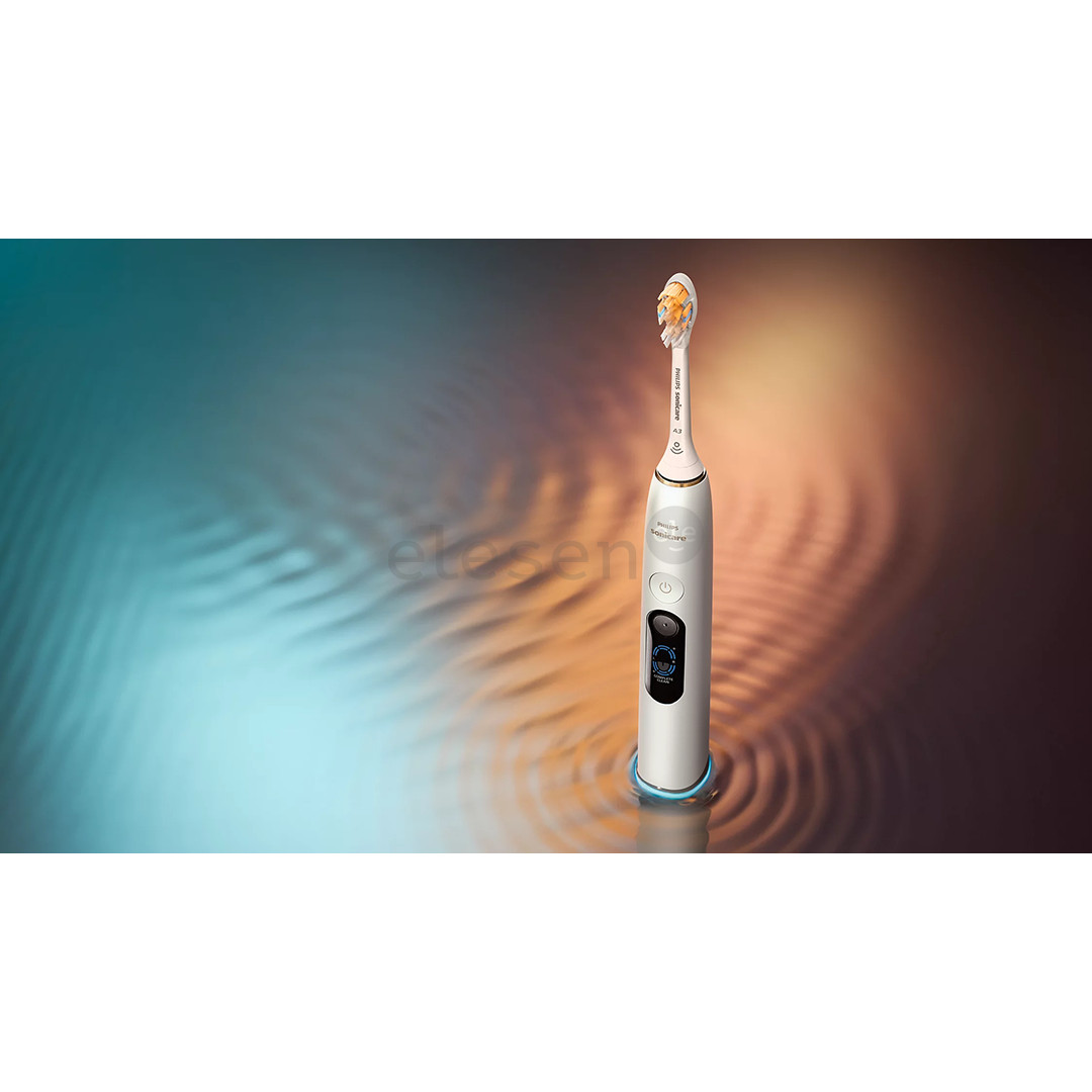Philips Sonicare DiamondClean 9000, серебристый/белый - Электрическая зубная щетка