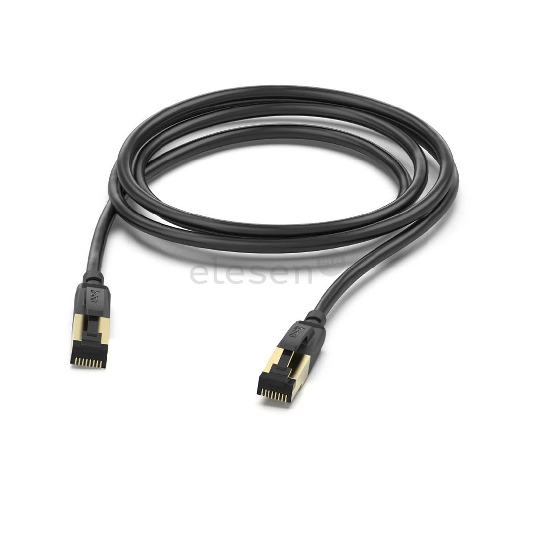 Hama Ethernet Kaabel, Cat 8, 5 м, черный - Сетевой кабель
