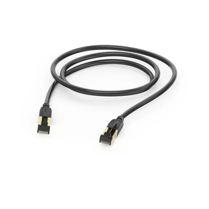 Hama Ethernet Kaabel, Cat 8, 1,5 м, черный - Сетевой кабель