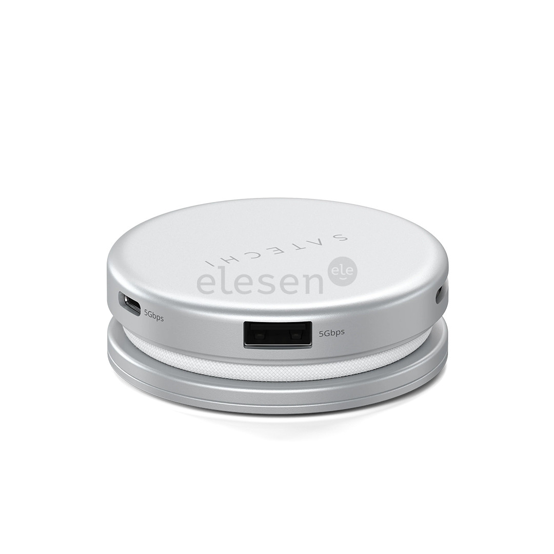 Satechi OntheGo 5-in-1 Multiport Adapter, sidabro spalvos - Adapteris