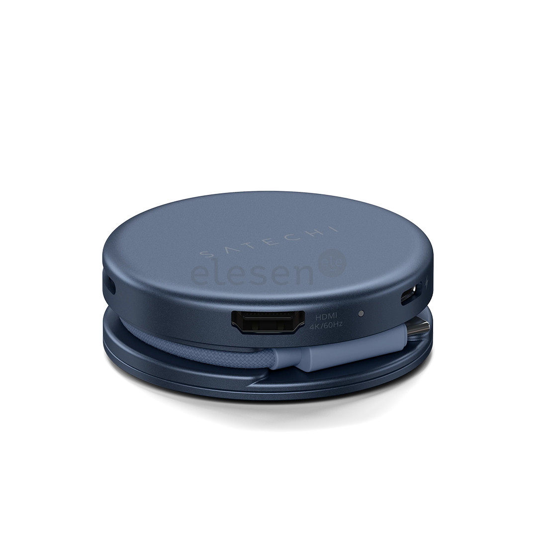 Satechi OntheGo 5-in-1 Multiport Adapter, tamsiai mėlynas - Adapteris