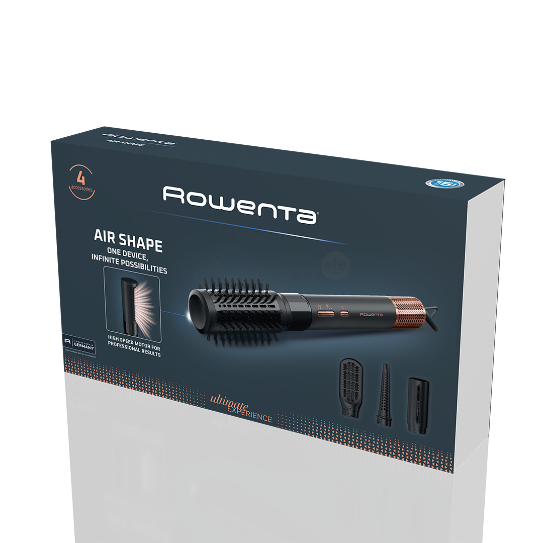 Rowenta Air Shape, 1300 W, juodos - Plaukų formavimo šukos