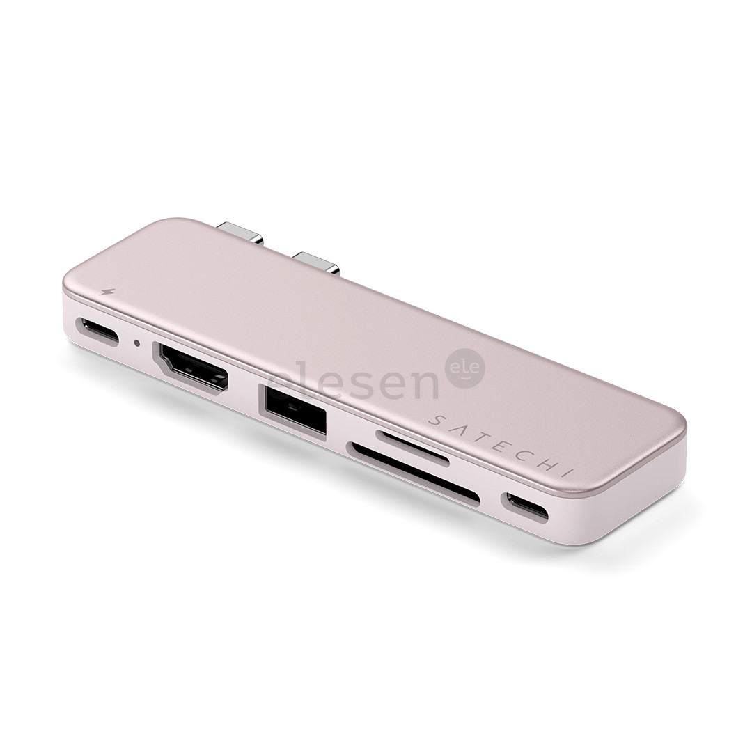 Satechi USB-C Snap Hub, MacBook Neo, rožinis - Adapteris
