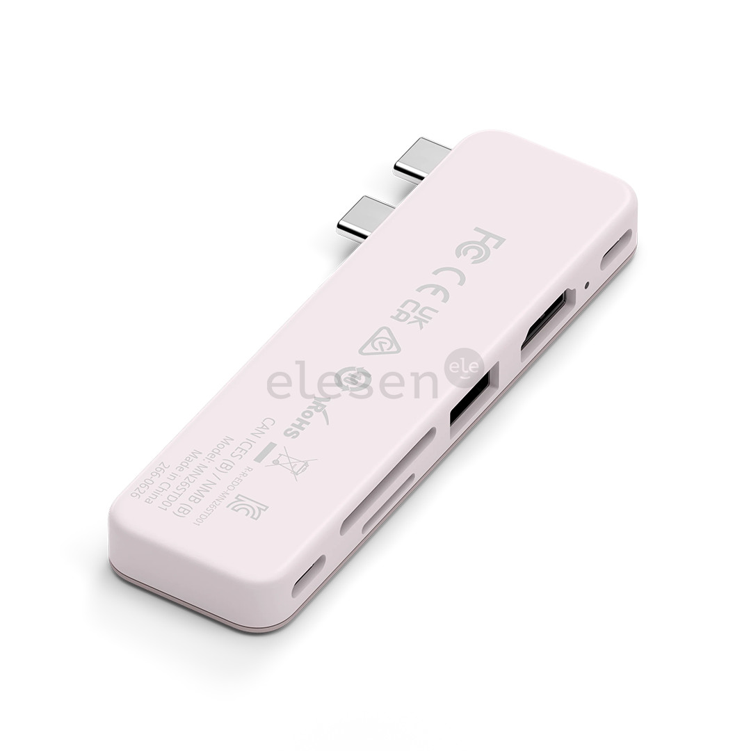 Satechi USB-C Snap Hub, MacBook Neo, rožinis - Adapteris