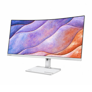 Lenovo L34W-4C, 34'', WQHD, VA, 120 Hz, lenktas, šviesiai pilkas - Monitorius
