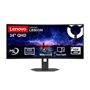 Lenovo 34W-2C, 34'', WQHD, VA, 240 Гц, черный - Монитор 68F6GACBEU